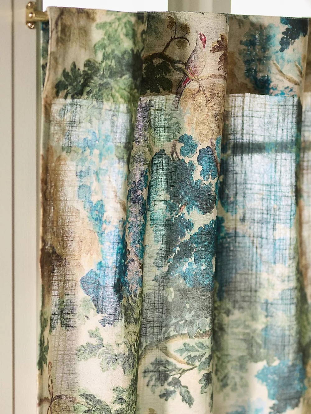 Anthropologie Judarn Printed Cotton Curtains, Set of 2 - Picture 2 of 2